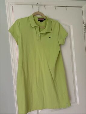 Vineyard Vines Neon Lime Polo Dress